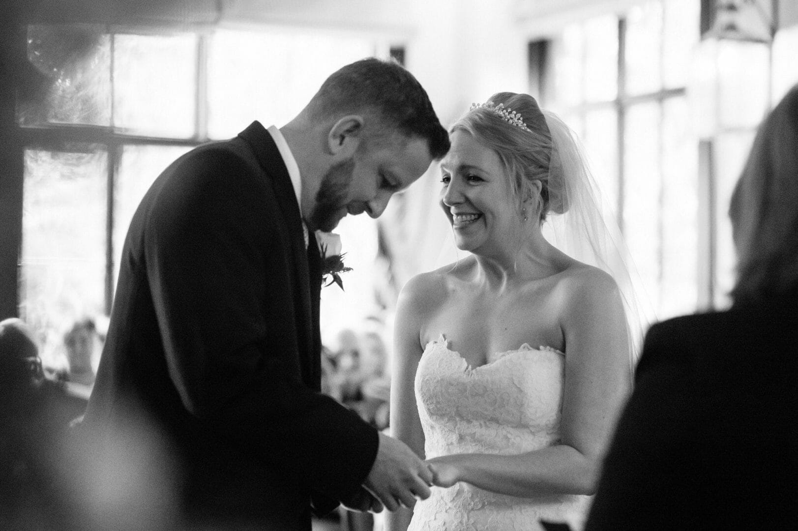 Larmertree garden wedding 48 Putting on the ring at your wedding is no joke