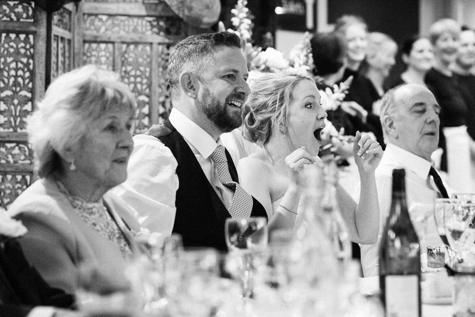 Larmertree garden wedding 98 Happiness takes over on the brides face