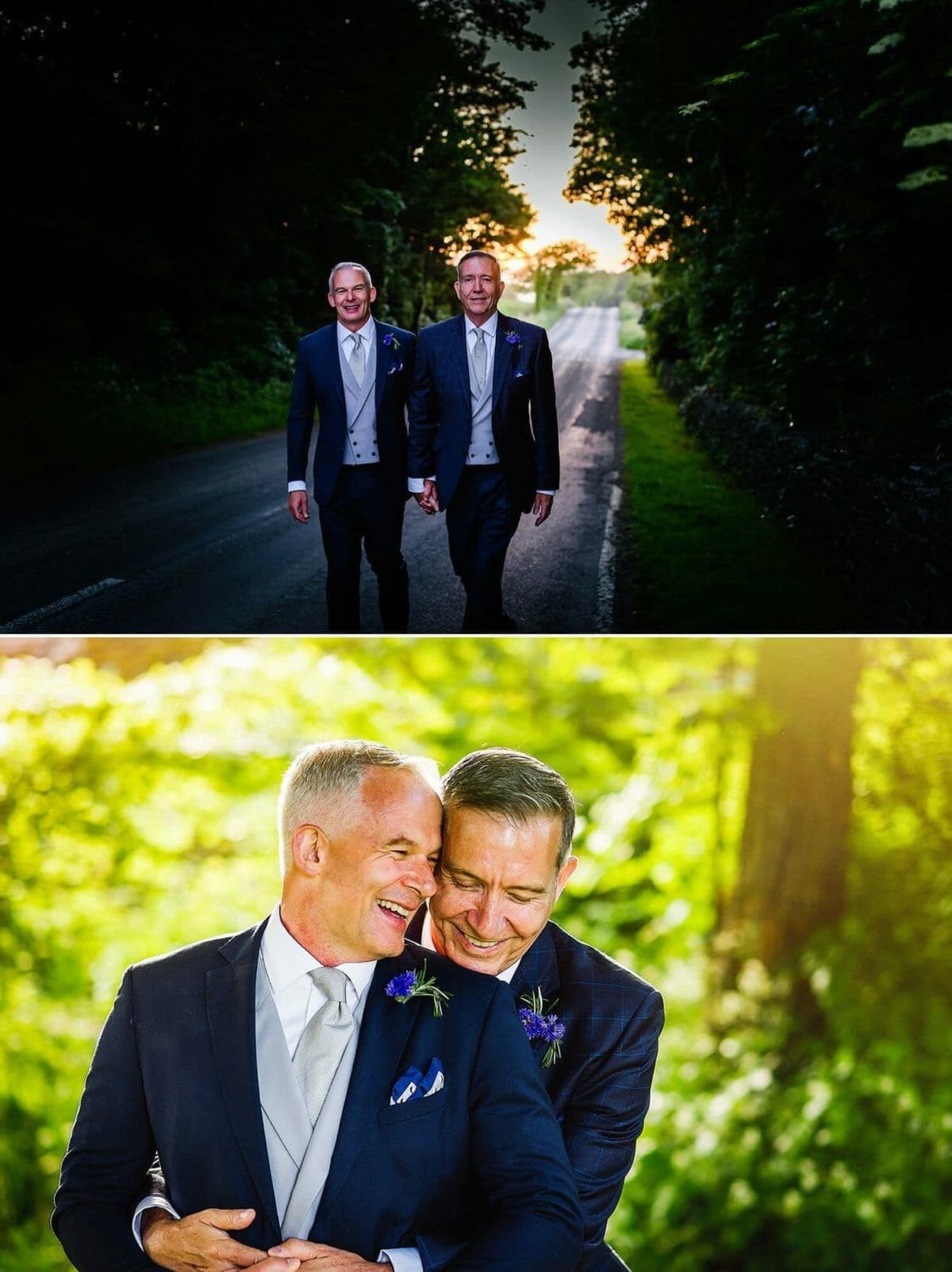 Gay wedding portraits