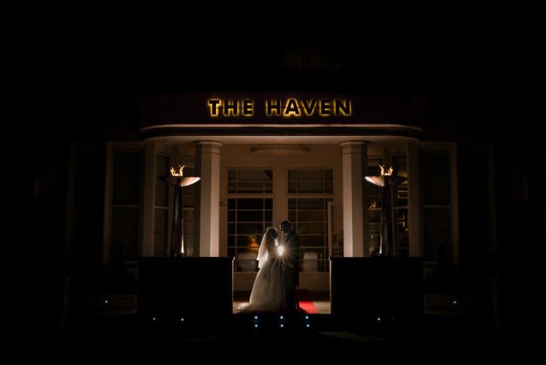 Dark Nights – Haven Hotel wedding photographer
