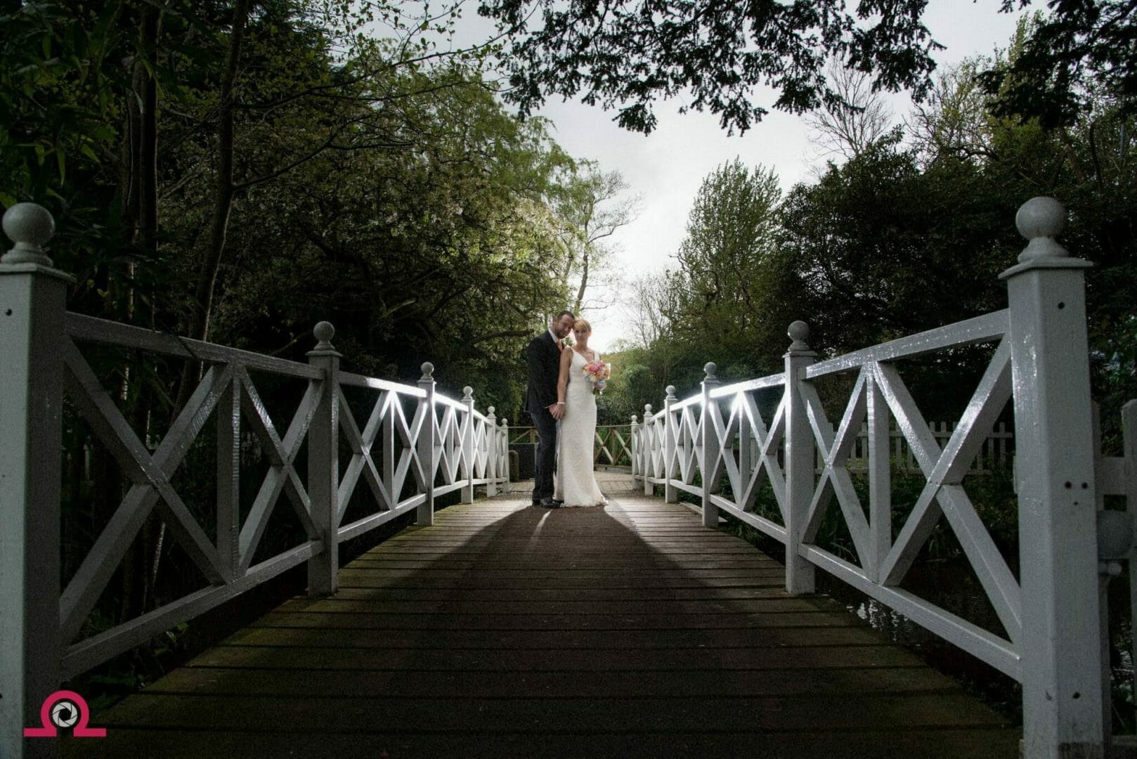 The bridge at a Gordleton Mill wedding