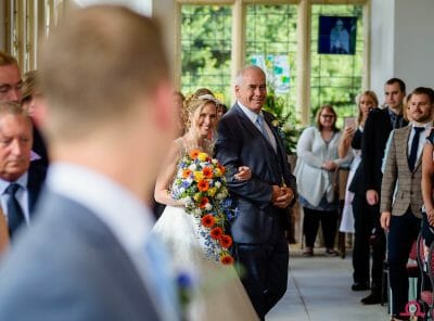 The moment a Bride enters Highcliffe Castle