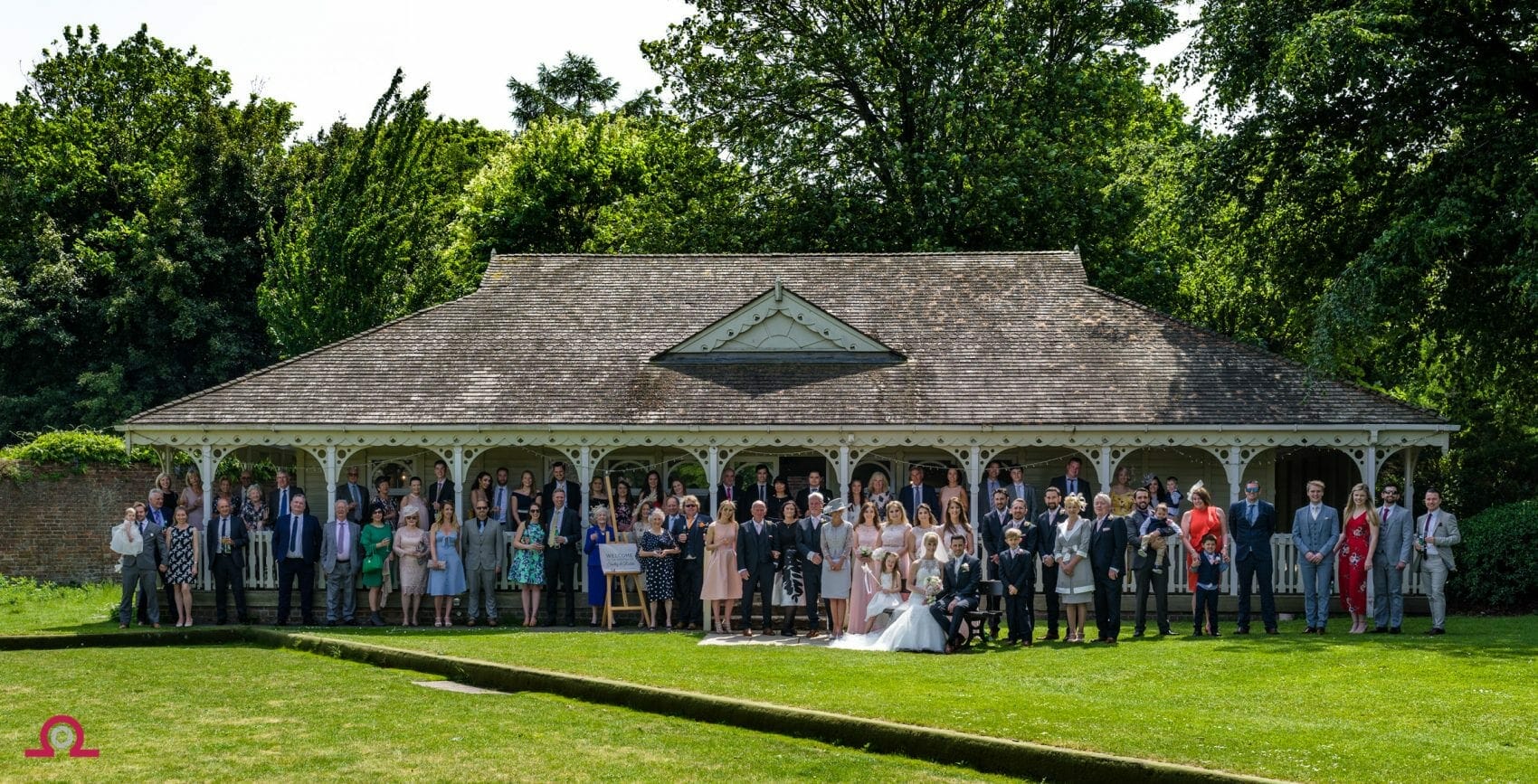 Kings Arms Wedding photographer 26 Kings-Arms-wedding-pavillion group photo
