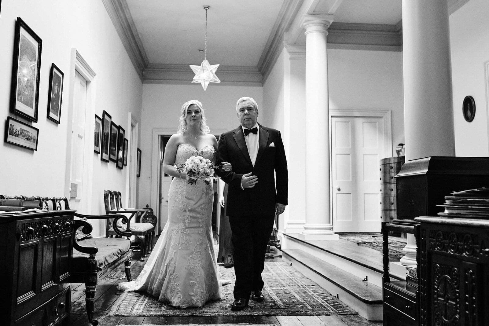 bride and dad - North Cadbury Court Wedding photographer