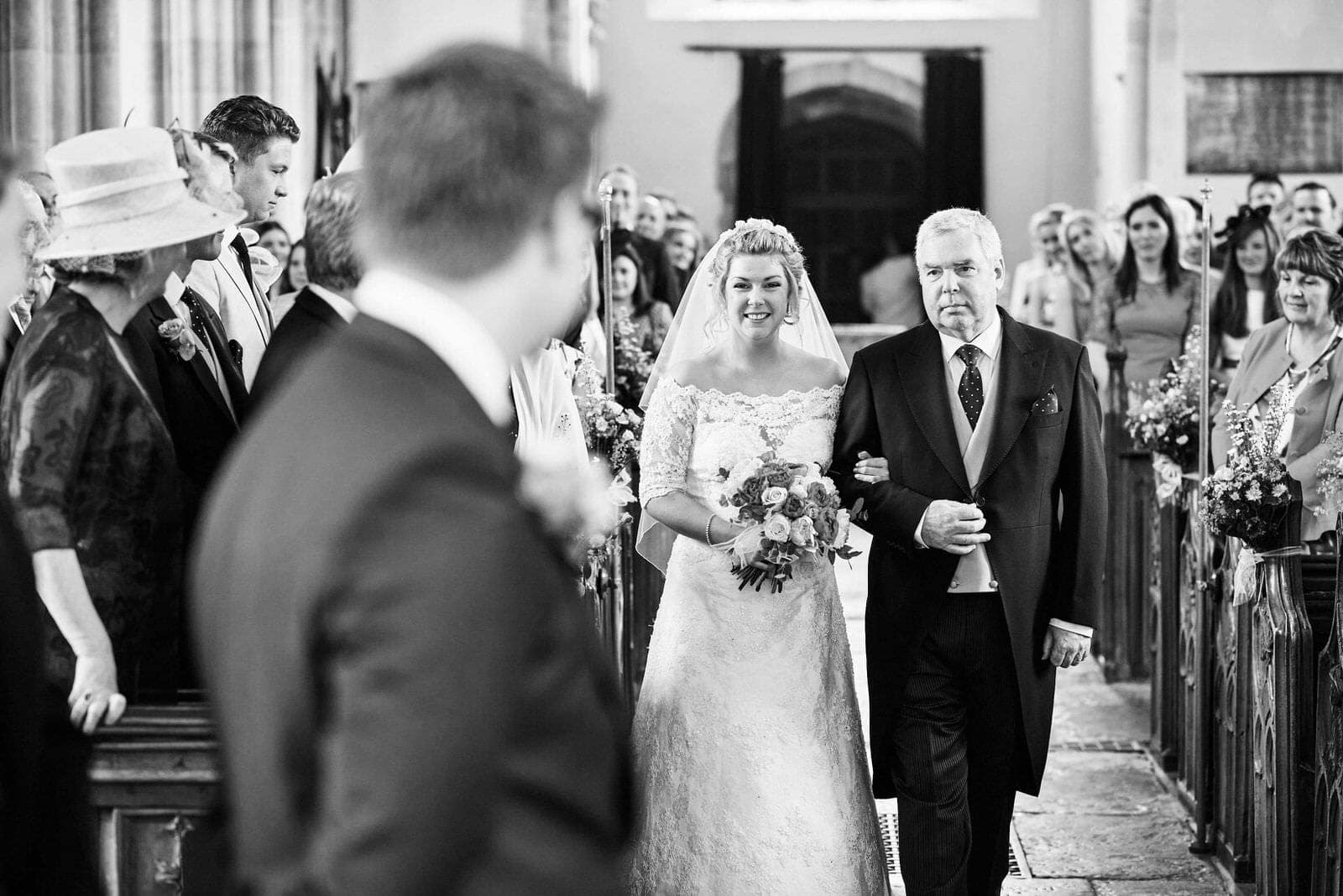 Bride and Father - North Cadbury Court Wedding photographer