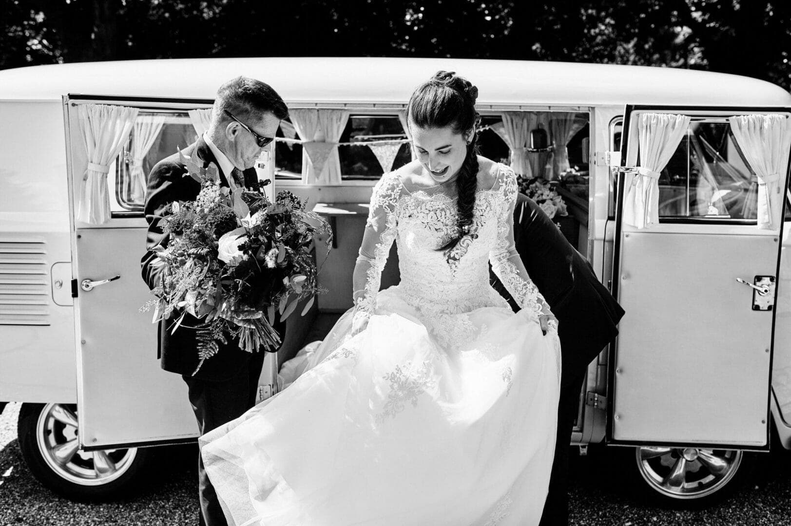 Bride and Dorset dubhire campervan
