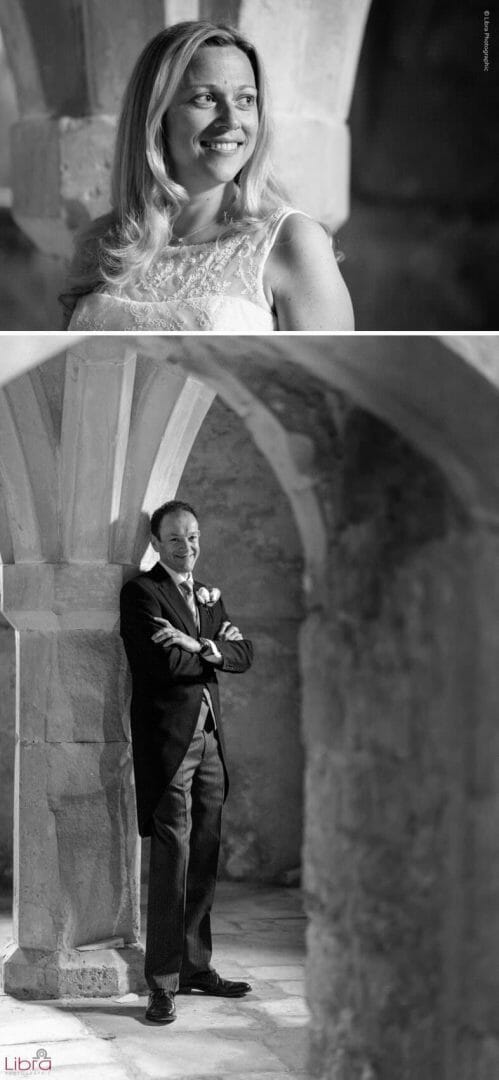 Lulworth Castle Wedding Photographer 16 Groom under Lulworth Castle