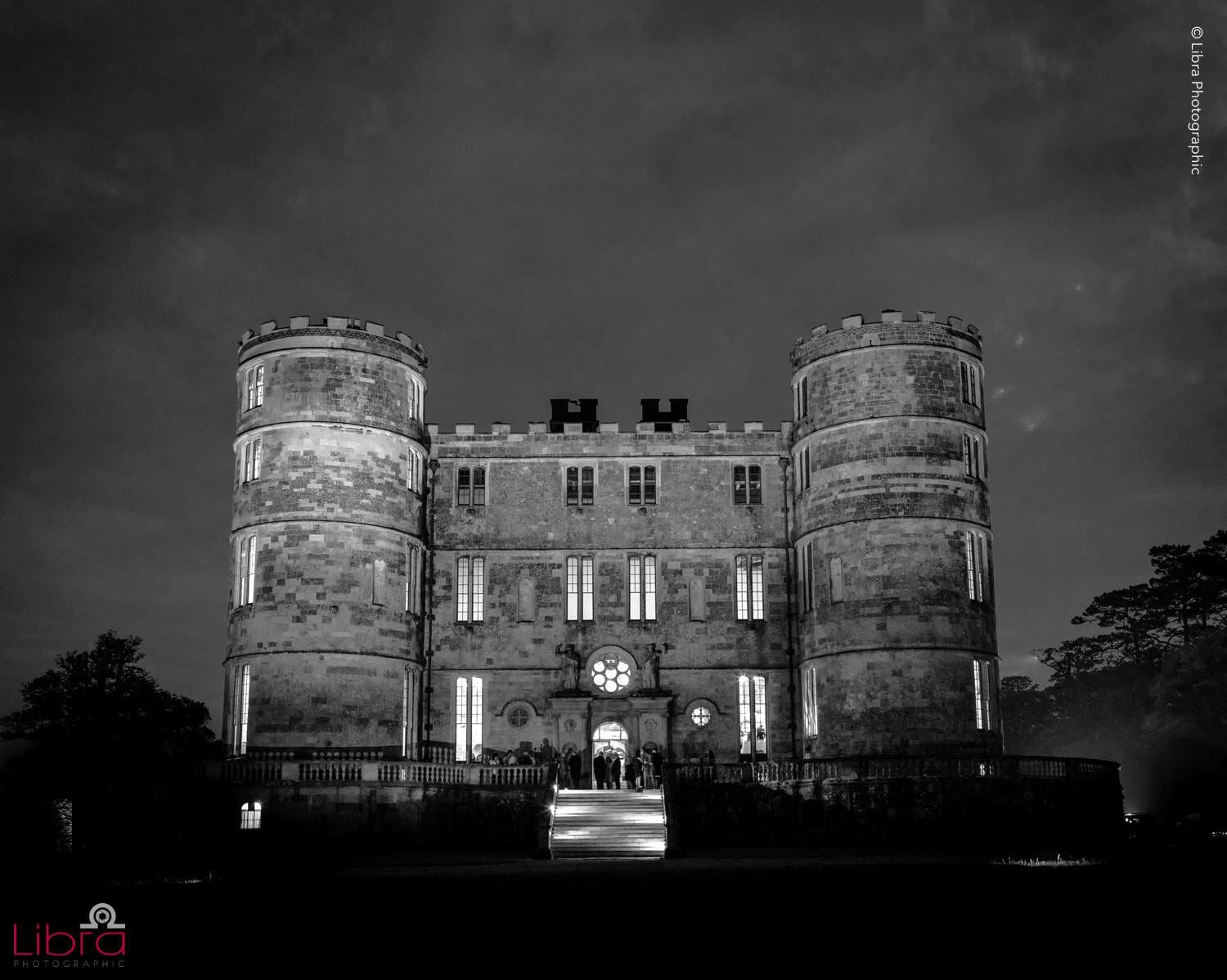 Lulworth Castle at night